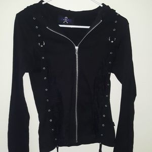 Royal bones hot topic zip up hoodie